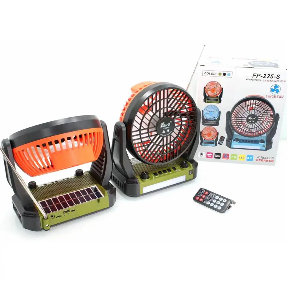 SOLARNI ZVUČNIK VENTILATOR 6 U 1