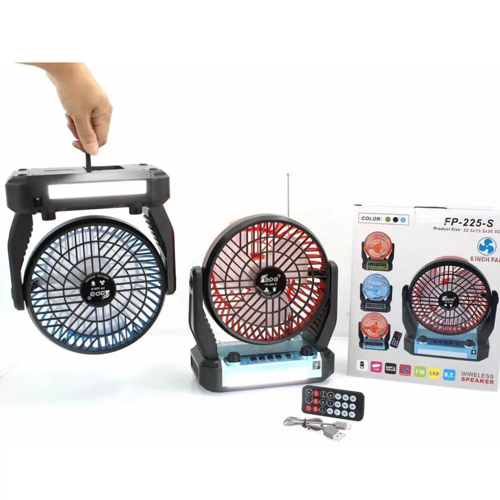 SOLARNI ZVUČNIK VENTILATOR 6 U 1