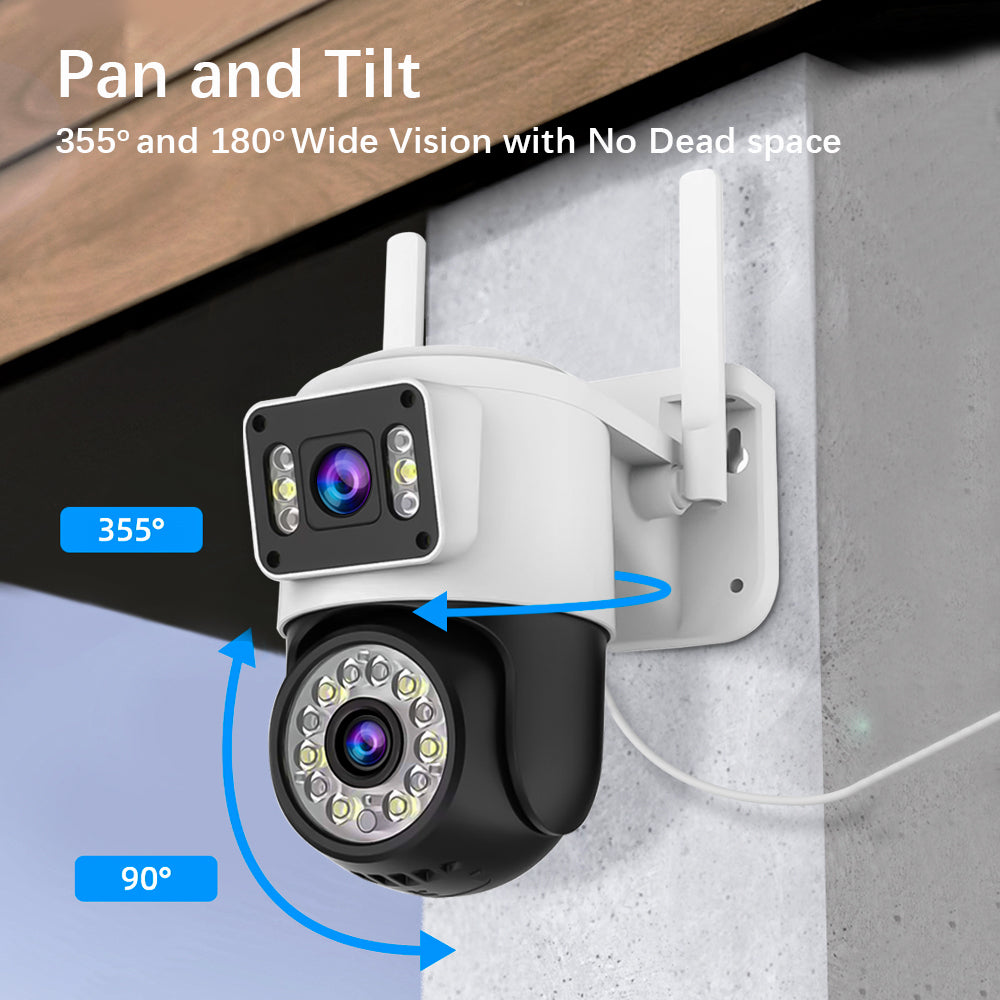 DUPLA WIFI KAMERA SA UGRAĐENIM ALARMOM